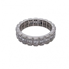 Salvini Magia round band ring in gold and diamonds - 20101042