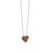 Salvini i Segni Heart Necklace in rose gold with colored gems 20046384