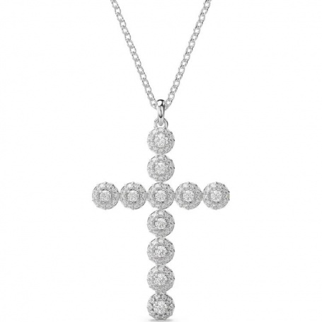 Swarovski Insigne Damen-Halskette mit weißem Kreuz – 5675573