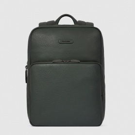 Piquadro Modus special green leather backpack - CA6311MOS/VE3