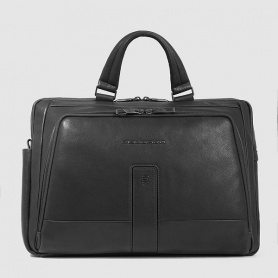 Piquadro Black leather briefcase CA6025S129/N