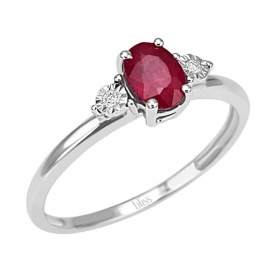 Bliss Rugiada ring with Ruby and Diamonds - 20069902