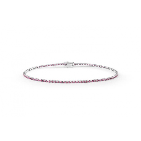 Bliss Tennis Bracelet in gold and natural Rubies 0.80ct - 20104382