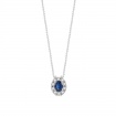 Bliss Regal Necklace with Blue Sapphire and Diamonds - 20102581