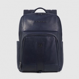 Piquadro Blue leather backpack - CA6302S129/BLU