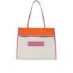 The Bridge women's bag Elisa line orange, pink and white 0428247Y-JD