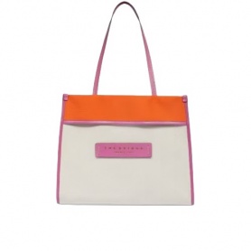 The Bridge women's bag Elisa line orange, pink and white 0428247Y-JD