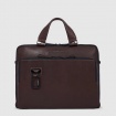 Piquadro Harper briefcase in dark brown leather - CA4098AP/TM