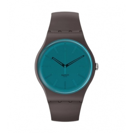 Braune und blaue Swatch Dark Duality-Uhr – SO29C100
