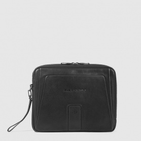 Piquadro Carl black leather clutch bag - AC6304S129R/N