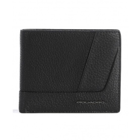 Piquadro Carl black leather wallet - PU4188S129R/N