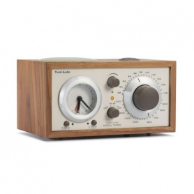 Tivoli Model Three walnut/beige table clock radio - M3CLA