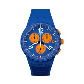 Orologio Swatch Chrono Plastic Primarily Blue blu SUSN419
