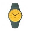 Swatch Gold In The Garden green and yellow watch - SO29G103