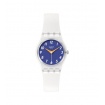 Swatch The Gold Within You weiß-blaue Uhr – LE108