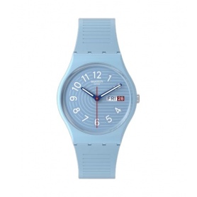 Swatch Trendy Lines In The Sky light blue watch - SO28S704