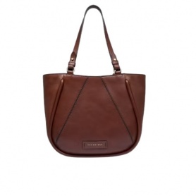 The Bridge women's bag Brigida line in brown leather - 0449527J14