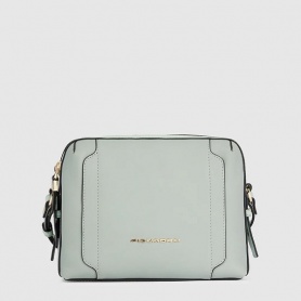 Piquadro Circle leather shoulder bag in mint green - BD4870W92/VEVE