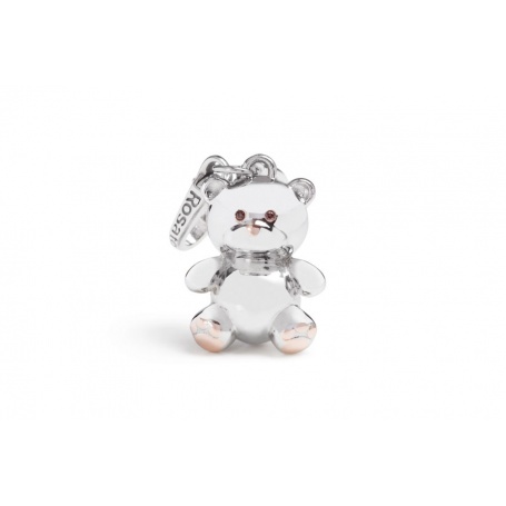 Silver Teddy bear charm-TO008