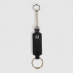 Piquadro Circle Schlüsselanhänger aus schwarzem Leder – PC6173W92/N