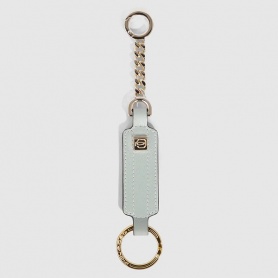 Piquadro Circle Schlüsselanhänger aus grünem Leder – PC6173W92/VEVE