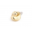 Silver Duck charm gold plated-TO012
