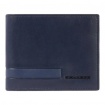 Piquadro blue leather wallet - PU4518S133R/BLU