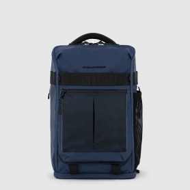 Bike backpack in blue Piquadro Arne fabric - CA5998S125L/BLU
