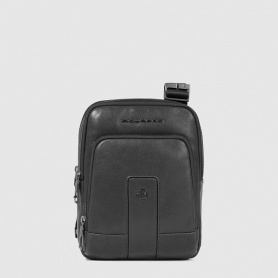 Piquadro Carl black leather iPad bag - CA6303S129/N