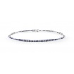 Tennis Bliss bracelet in gold and natural blue sapphires 0.90ct - 20104370