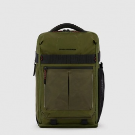 Bike backpack in military green Piquadro Arne fabric - CA5998S125L/VE