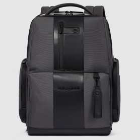 Piquadro Brief2 gray and black backpack - CA4532BR2S/GRN
