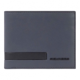 Piquadro black leather wallet - PU4518S133R/N