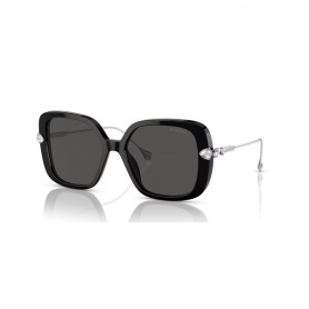 Swarovski Mesmera Damen-Sonnenbrille in Übergröße in Schwarz 5679543