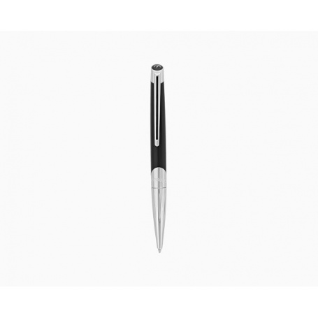 Dupont ballpoint pen Defi Millenium black and steel - 405706
