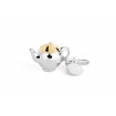 Silver Teapot charm-HO013