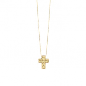 Cross Bliss Dream Le Forme necklace with yellow sapphires 20104417