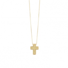 Cross Bliss Dream Le Forme necklace with yellow sapphires 20104417
