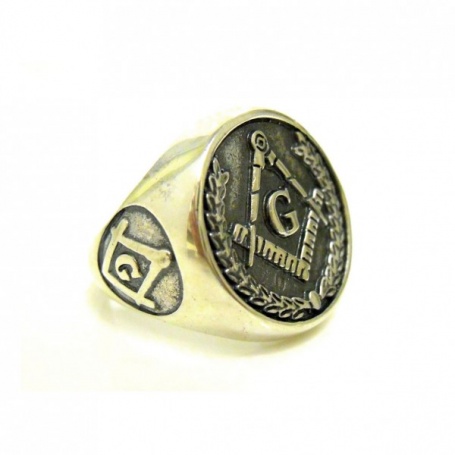 The Freemason silver ring-AN440