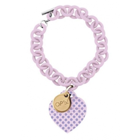 OPS-pink polka dots bracelet 4RSA