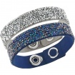 Bergkristall-Manschette Armband Set-blau 5089700
