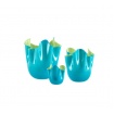 Zweifarbigen Taschentuch Vase Blau/Mittel grün-zu 700.02