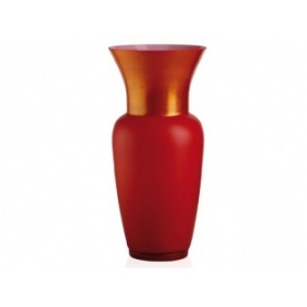 Opalin Vase rot Limited Edition Gold-706.23