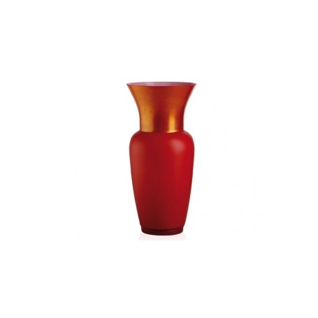 Opalin Vase rot Limited Edition Gold-706.23