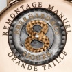 8 Tage grand Taille Watch stieg Gold-20023OR