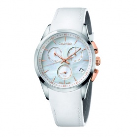 Bold mother-of-Pearl Chronograph Watch-K5A37BLG