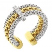 Gold Strech Multiple Ring whit diamond - 1A06555BB2140