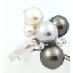 Ring mit multicolor Perlen und Diamanten-20018654