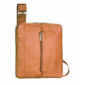 Leather bag with shoulder strap color orange - CA1358W14 / AR