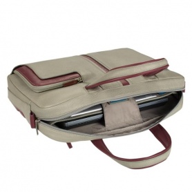 Briefcase for Pc Ipad door with two handles green leather - CA1903S67 / VE